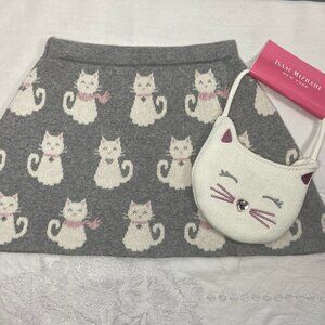 Isaac Mizrahi Cat Skirt with Cat Purse set